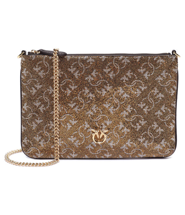 Сумка-клатч Pinko кожаная плоская, золотой
Сумка-клатч Pinko кожаная плоская, золотой
