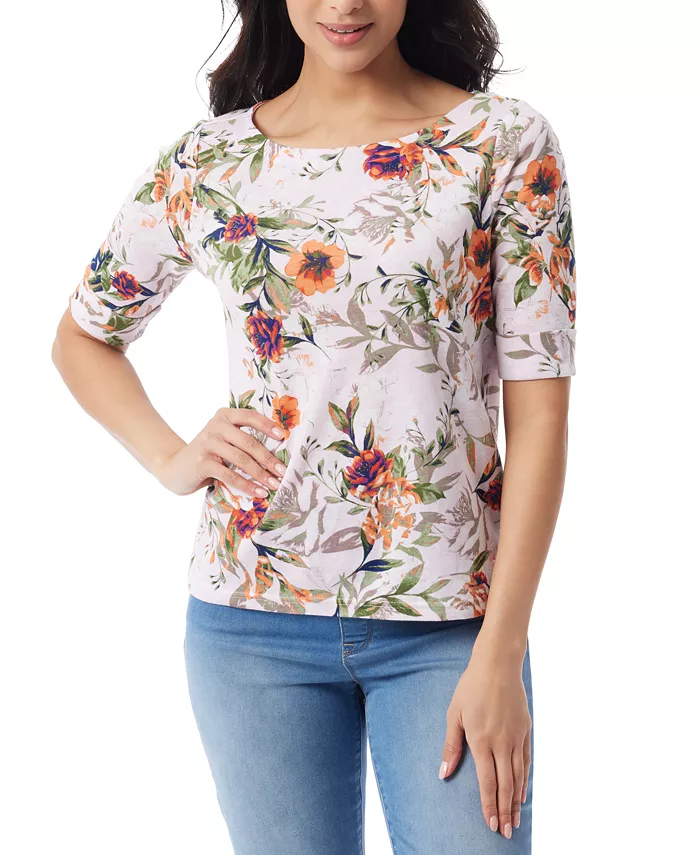 Женская футболка Alanis с принтом и манжетами на рукавах Gloria Vanderbilt, розовый
Женская футболка Alanis с принтом и манжетами на рукавах Gloria Vanderbilt, розовый