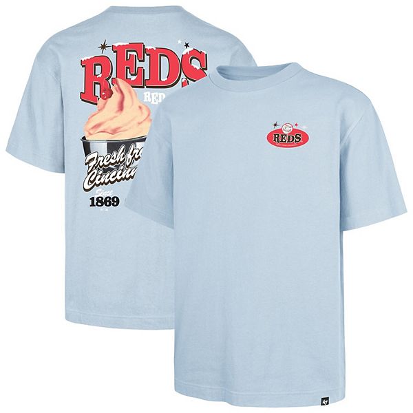 Мужская футболка '47 light blue cincinnati reds ice cream parlor foundation 47 Brand
Мужская футболка '47 light blue cincinnati reds ice cream parlor foundation 47 Brand