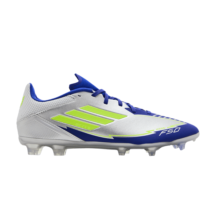 Бутсы adidas Messi Adizero F50 League FG MG 'La Vida Rapida Pack', серебряный
Бутсы adidas Messi Adizero F50 League FG MG 'La Vida Rapida Pack', серебряный