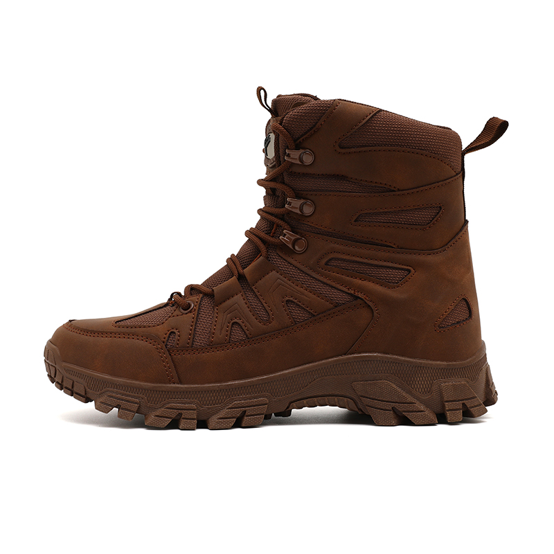 OUWENHEIMANBA Антискользящие и износостойкие высокие треккинговые ботинки мужские коричневые, цвет Brown 
OUWENHEIMANBA Антискользящие и износостойкие высокие треккинговые ботинки мужские коричневые, цвет Brown