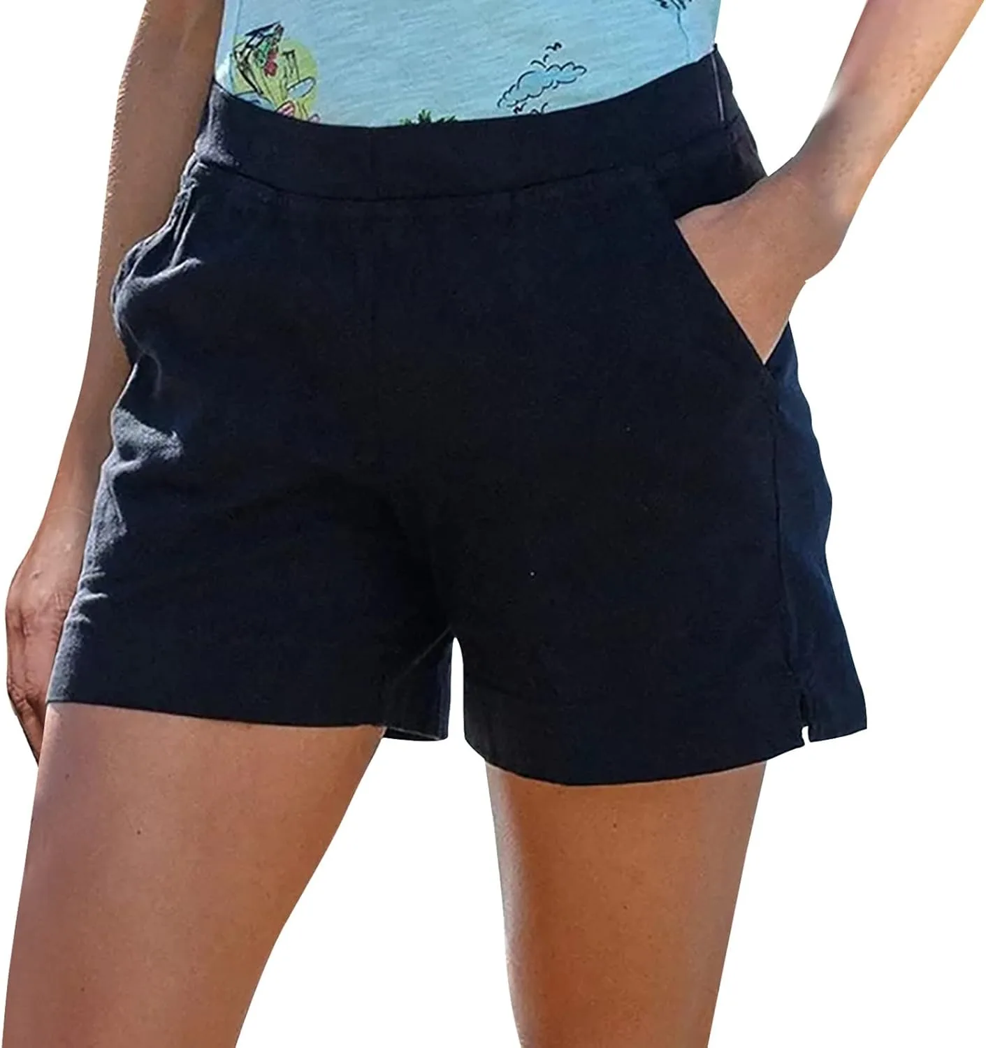 Бермуды для женщин летние свободные хлопковые с карманами
Бермуды для женщин летние свободные хлопковые с карманами