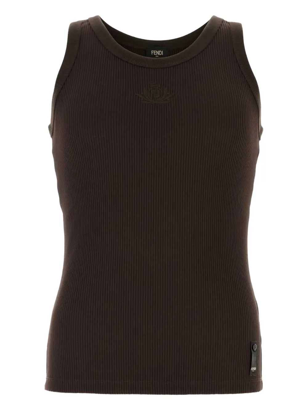 Топ в рубчик Fendi, коричневый
Топ в рубчик Fendi, коричневый
