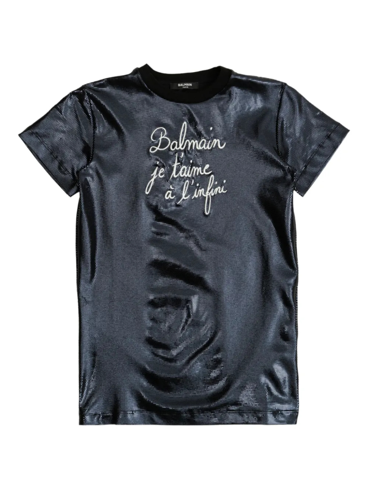 Платье-футболка с графическим атласным принтом Balmain Kids, синий
Платье-футболка с графическим атласным принтом Balmain Kids, синий