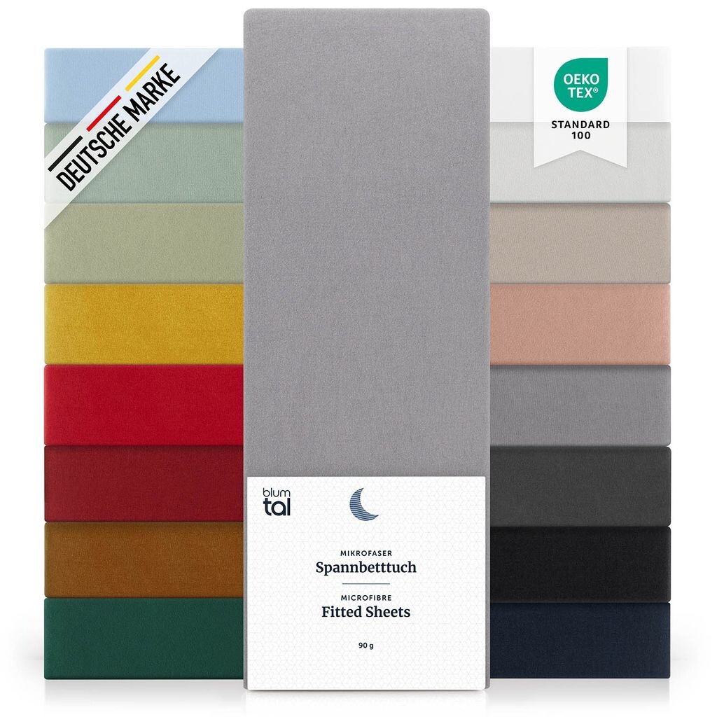 Комплект Blumtal Basics из 2 простыней 90х200см - простыня, высота матраса до 25см, серый
Комплект Blumtal Basics из 2 простыней 90х200см - простыня, высота матраса до 25см, серый