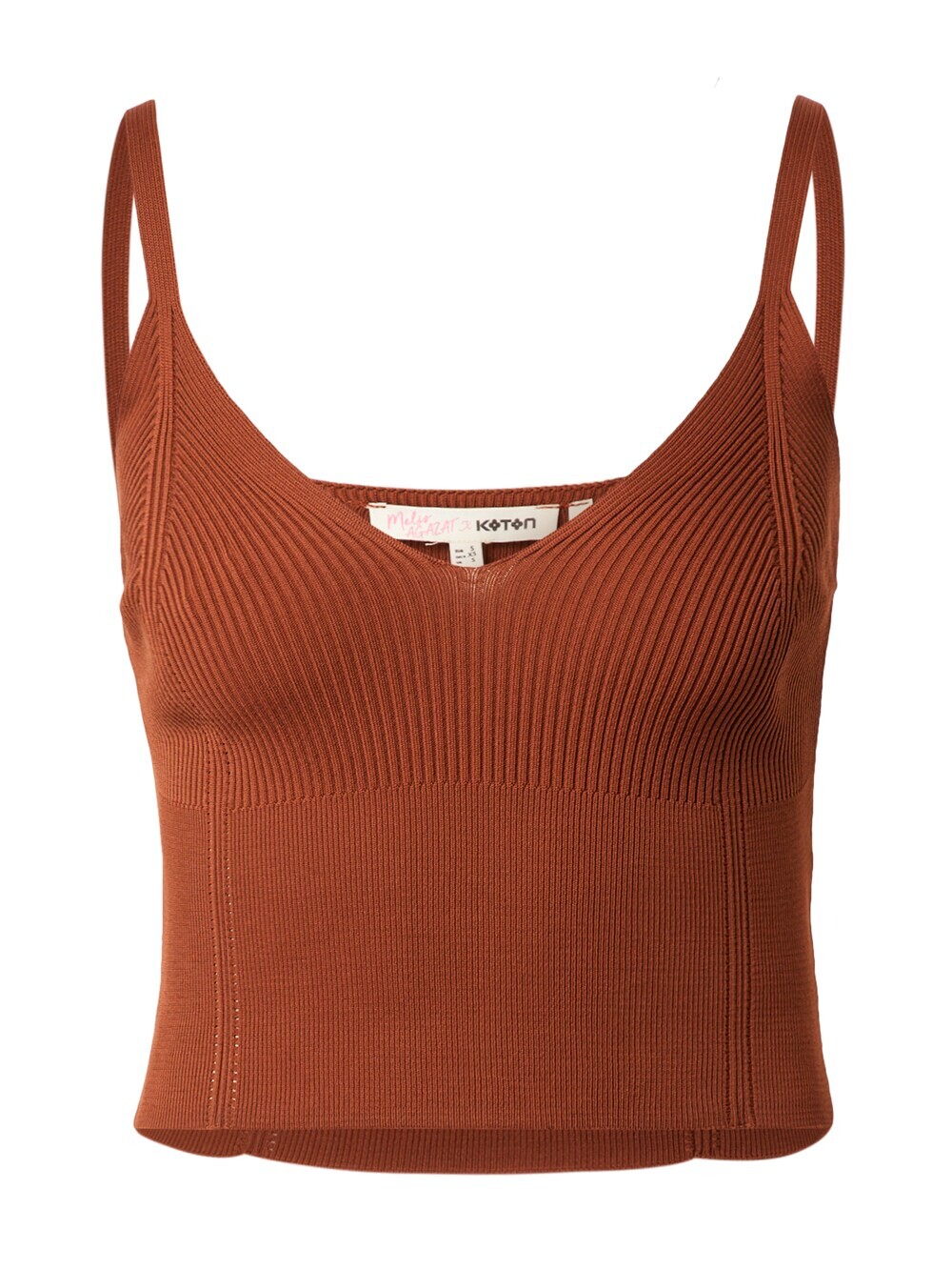 Вязаный топ Koton, каштановый
Вязаный топ Koton, каштановый