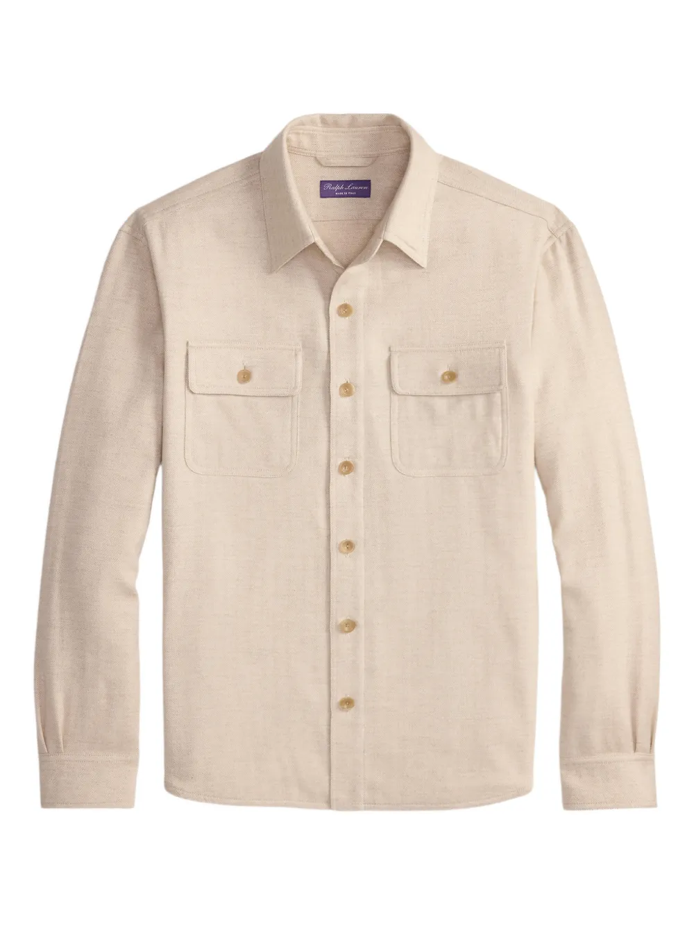 Рубашка с узором в елочку Ralph Lauren Purple Label, бежевый
Рубашка с узором в елочку Ralph Lauren Purple Label, бежевый