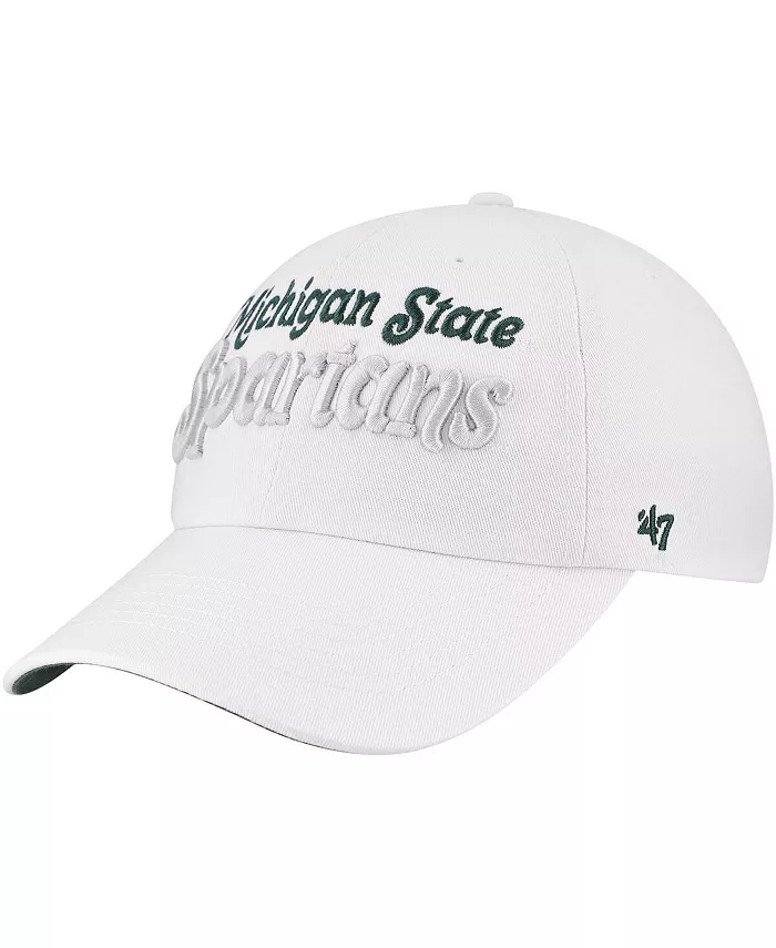 Женская белая регулируемая кепка Michigan State Spartans Pensacola Clean Up '47 Brand
Женская белая регулируемая кепка Michigan State Spartans Pensacola Clean Up '47 Brand
