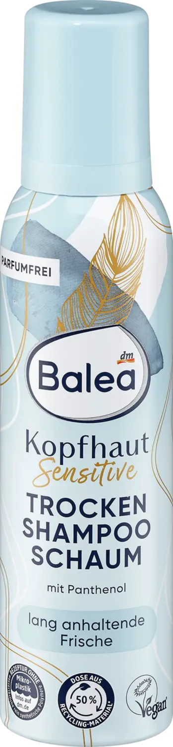 Сухой шампунь Balea Trockenshampoo Schaum Kopfhaut Sensitive, 150 ml
Сухой шампунь Balea Trockenshampoo Schaum Kopfhaut Sensitive, 150 ml