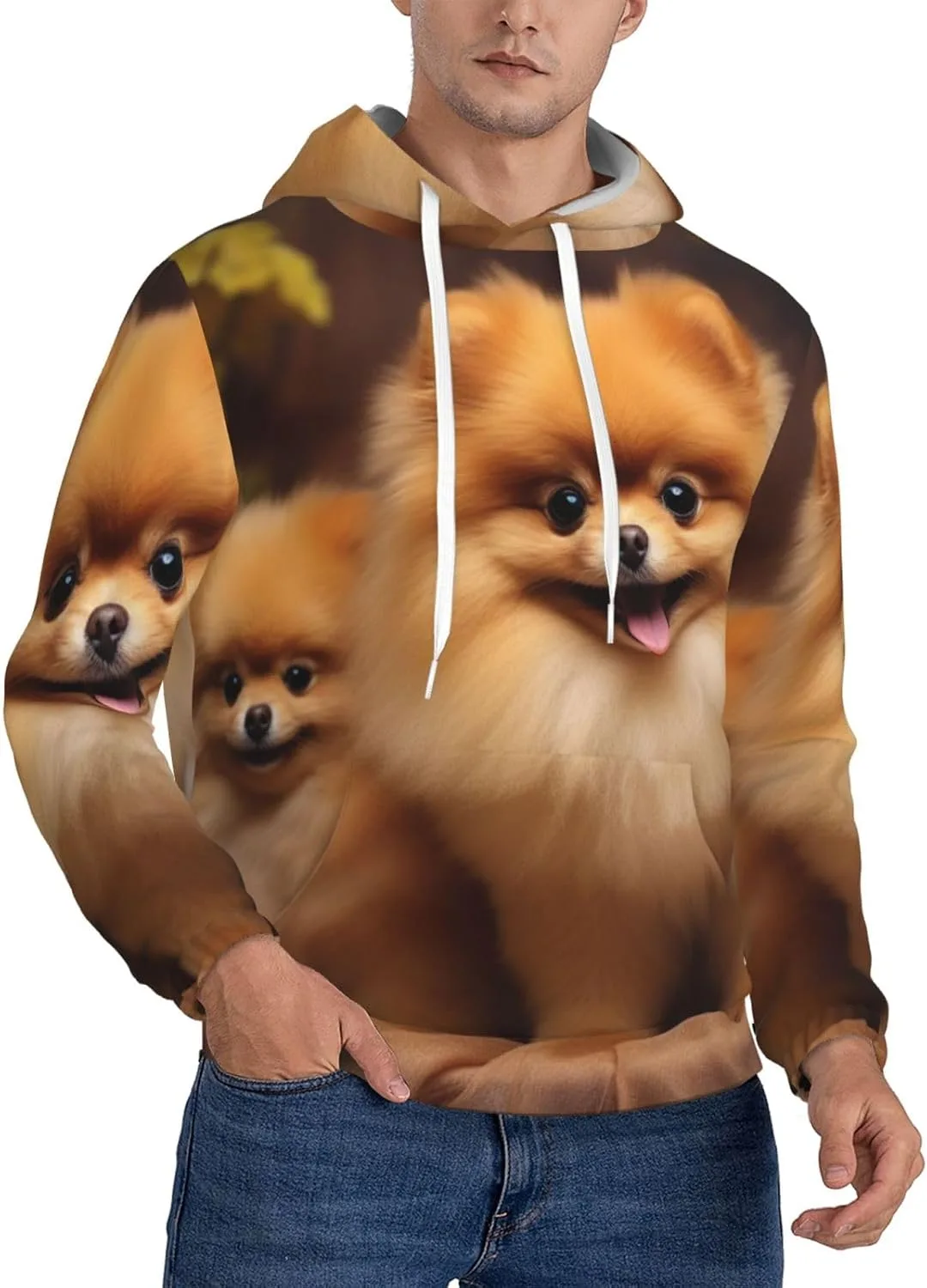 Мужская флисовая толстовка с капюшоном, желтая KKLWEGU
Мужская флисовая толстовка с капюшоном, желтая KKLWEGU