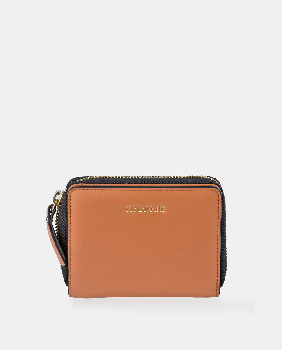 Средний кожаный кошелек на молнии Guy Laroche, оранжевый
Средний кожаный кошелек на молнии Guy Laroche, оранжевый
