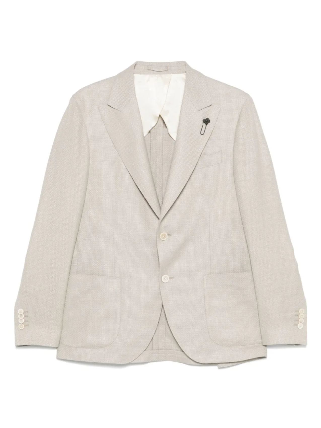 Фактурный блейзер Lardini, нейтральный
Фактурный блейзер Lardini, нейтральный