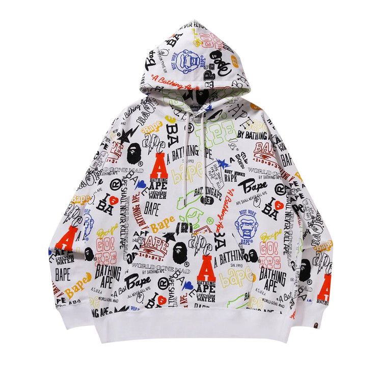 Худи BAPE Hand Draw Pullover Hoodie, White
Худи BAPE Hand Draw Pullover Hoodie, White