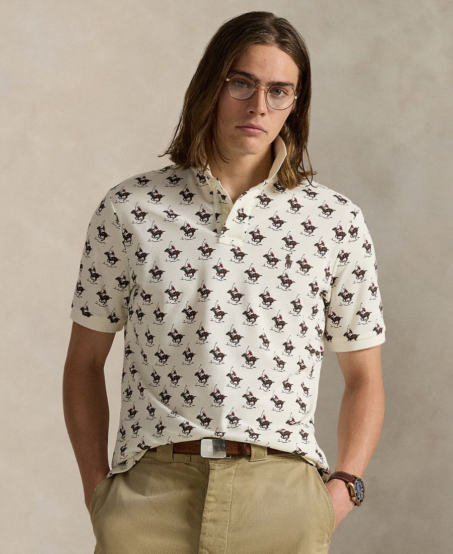 Мужская классическая сетчатая рубашка-поло для верховой езды Polo Ralph Lauren, Swinging Mallet-pale Cream
Мужская классическая сетчатая рубашка-поло для верховой езды Polo Ralph Lauren, Swinging Mallet-pale Cream