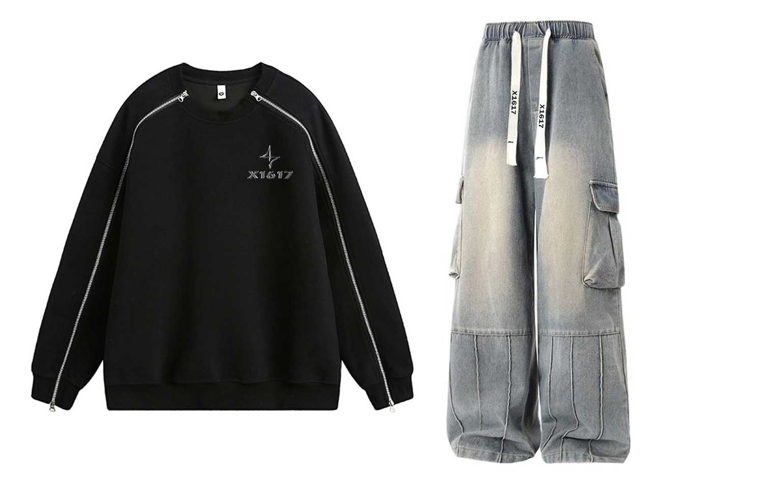 Повседневный спортивный свитер Unisex с круглой горловиной Moderate X1617, черный top+синий pants
Повседневный спортивный свитер Unisex с круглой горловиной Moderate X1617, черный top+синий pants