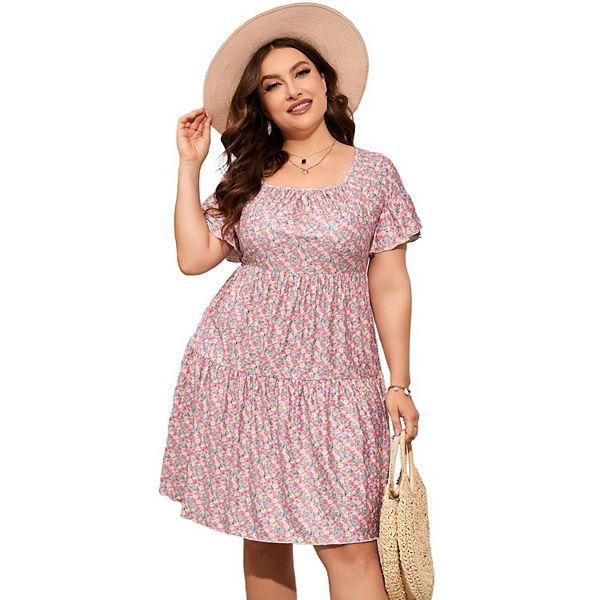 Платье летнее Plus size с квадратным вырезом и рукавами-фонариками Seoria, Pink Purple
Платье летнее Plus size с квадратным вырезом и рукавами-фонариками Seoria, Pink Purple