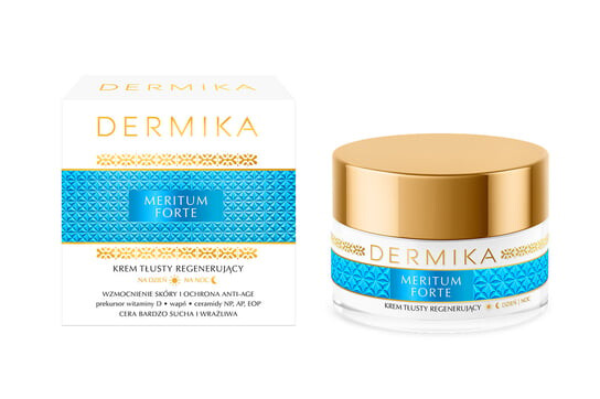 Регенерирующий жирный дневной/ночной крем, 50мл Dermika, Meritum Forte
Регенерирующий жирный дневной/ночной крем, 50мл Dermika, Meritum Forte