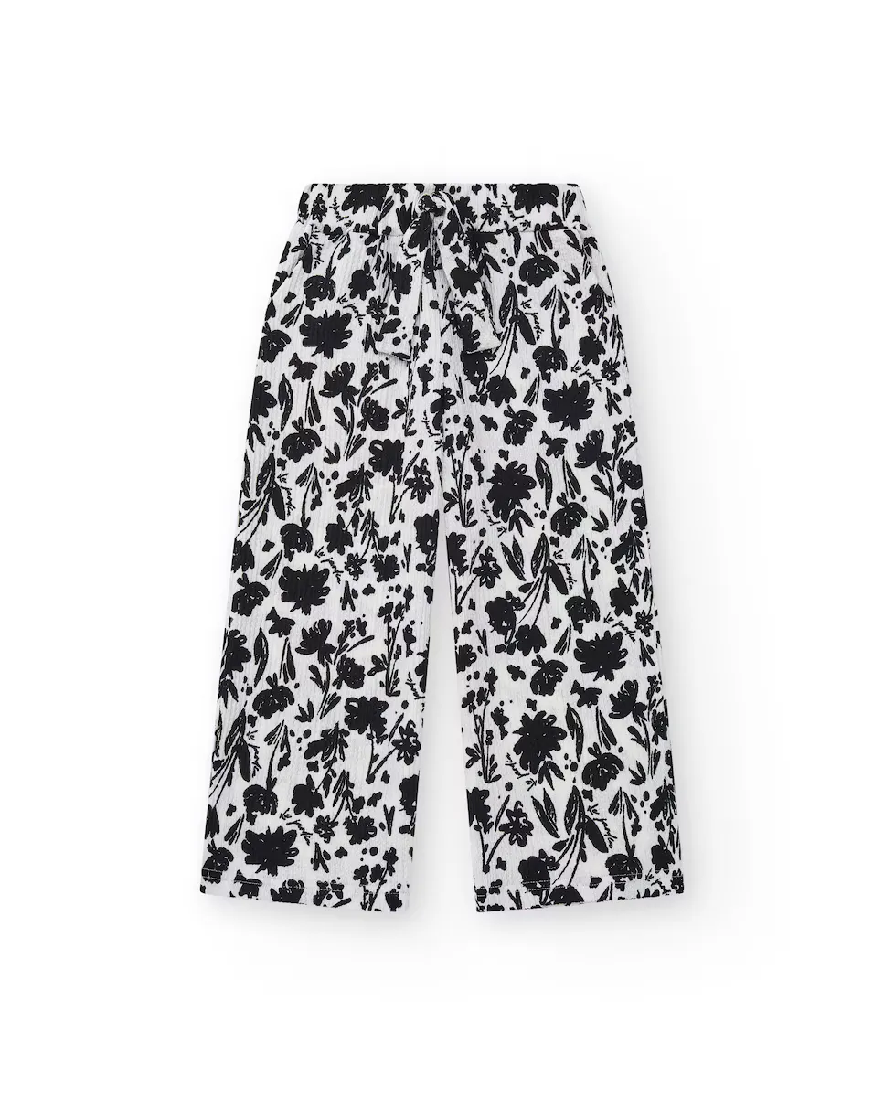 Двухцветные брюки для девочки с эластичной талией и цветочным принтом Tuc tuc, белый
Двухцветные брюки для девочки с эластичной талией и цветочным принтом Tuc tuc, белый