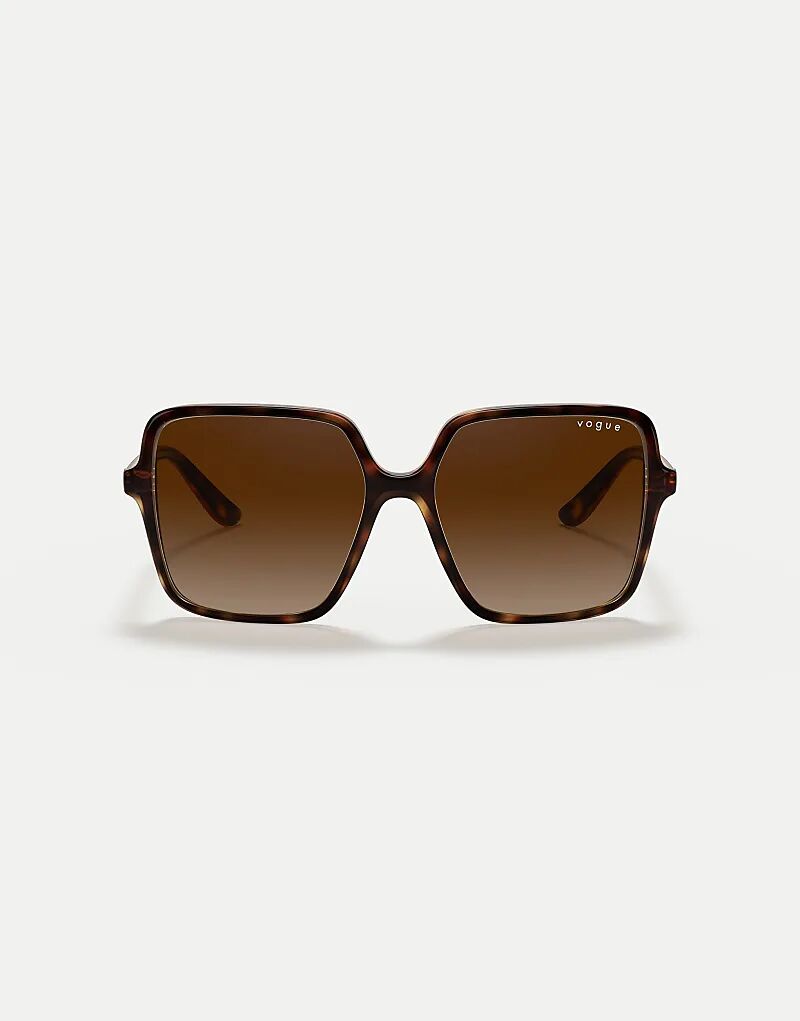 Солнцезащитные очки квадратные с коричневыми линзами в темном цвете «гавана» Vogue
Солнцезащитные очки квадратные с коричневыми линзами в темном цвете «гавана» Vogue