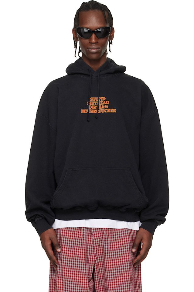 Толстовка с надписью 'Mf' Vetements, черный
Толстовка с надписью 'Mf' Vetements, черный