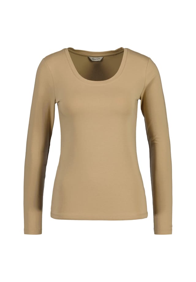 Рубашка с длинными рукавами - топ с круглым вырезом и длинными рукавами U-образный вырез хлопок-стрейч Gant, бежевый
Рубашка с длинными рукавами - топ с круглым вырезом и длинными рукавами U-образный вырез хлопок-стрейч Gant, бежевый
