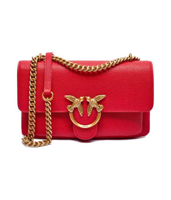 Сумка на плечо Pinko love one soft mini кожаная, красный
Сумка на плечо Pinko love one soft mini кожаная, красный