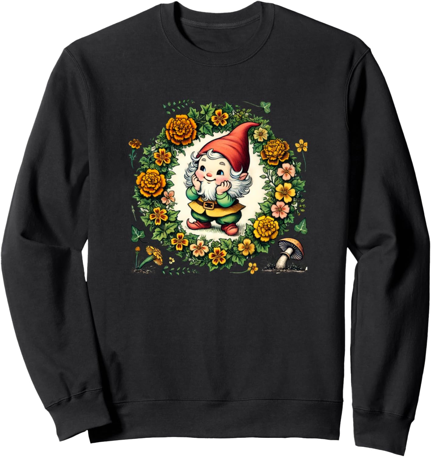 Забавная толстовка с изображением гнома из цветочного сада Retro Gnomes Loves Snugg, черный
Забавная толстовка с изображением гнома из цветочного сада Retro Gnomes Loves Snugg, черный
