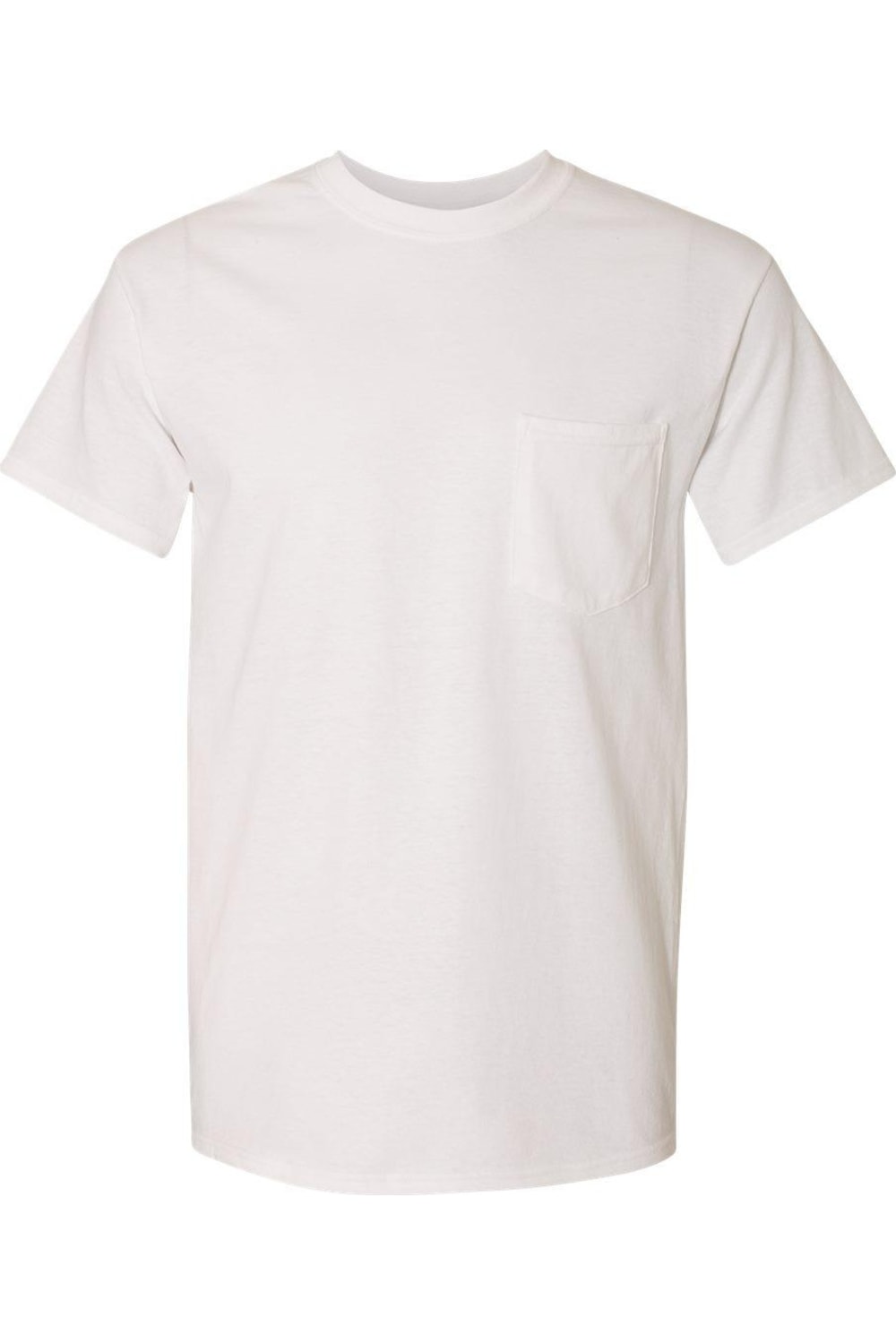 Футболка Gildan из плотного хлопка с карманом, белый 
Футболка Gildan из плотного хлопка с карманом, белый