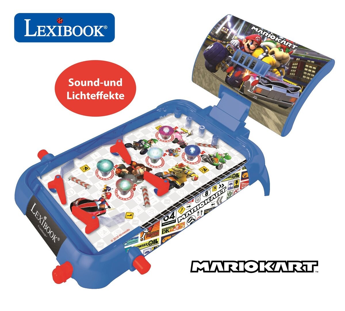Lexibook, электронный пинбол со звуком и подсветкой Mario Kart Jg610Ni
Lexibook, электронный пинбол со звуком и подсветкой Mario Kart Jg610Ni