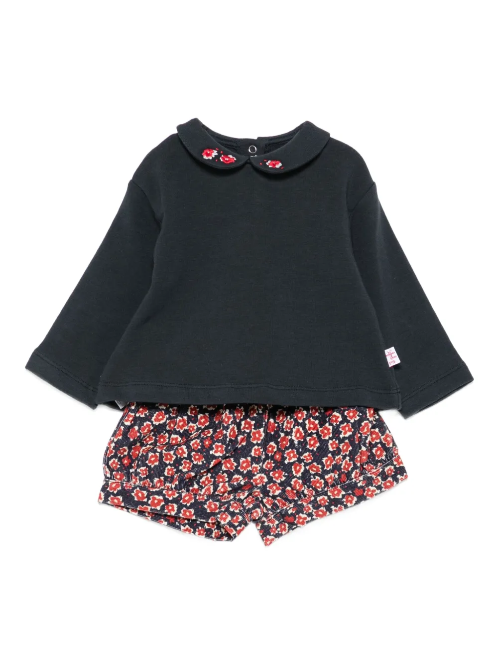 Комплект шорт с цветочной вышивкой Il Gufo, синий
Комплект шорт с цветочной вышивкой Il Gufo, синий