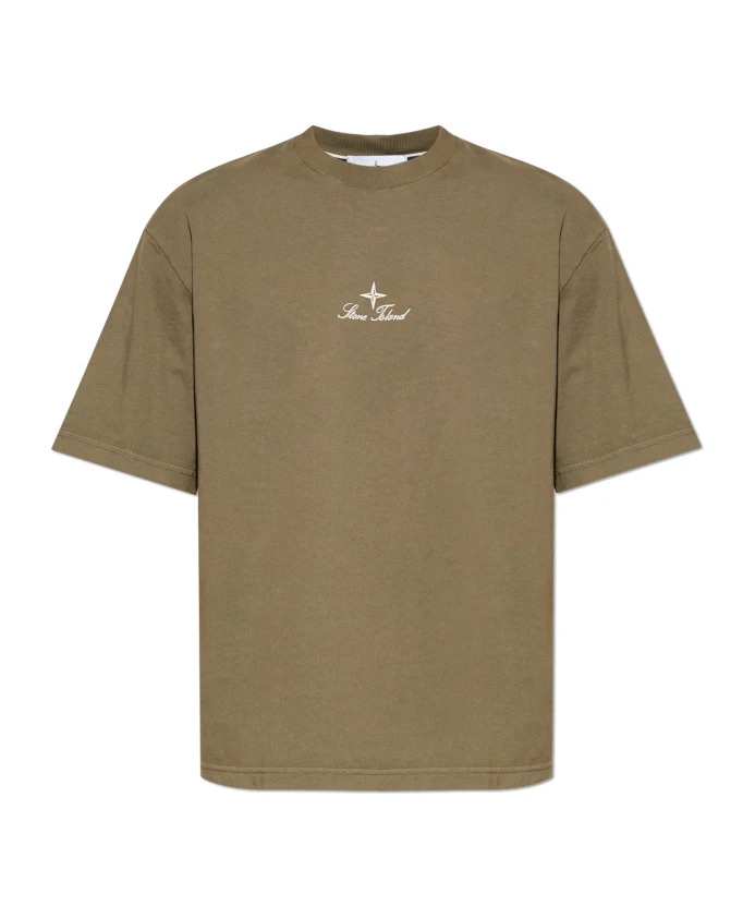 Футболка с вышитым логотипом Stone Island, зеленый
Футболка с вышитым логотипом Stone Island, зеленый