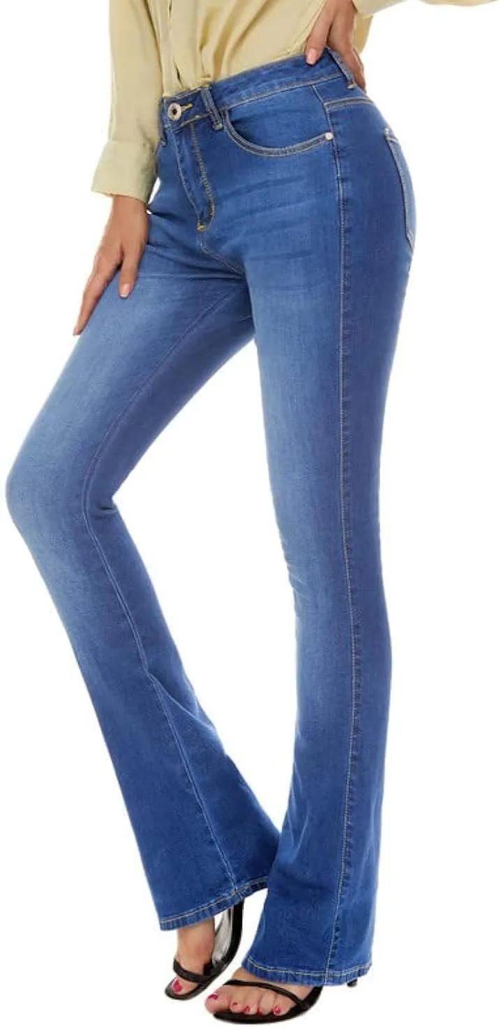 VIPONES Женские джинсы-клеш с высокой посадкой
VIPONES Женские джинсы-клеш с высокой посадкой