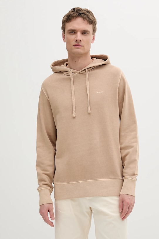 Хлопковая толстовка Gant, бежевый
Хлопковая толстовка Gant, бежевый