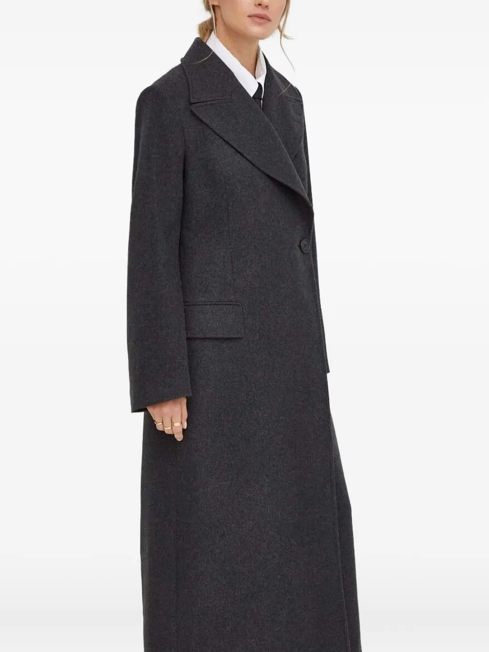 Двубортное шерстяное пальто Tiger of Sweden, серый
Двубортное шерстяное пальто Tiger of Sweden, серый