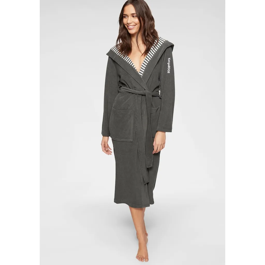 Женский халат для бассейна KangaROOS Dalia, идеален для сауны и СПА, стандартной длины и удлиненный, 1 шт., однотонный с полосками, с карманами, легкий, размеры XS-3XL, также в особо длинном варианте Kangaroos, антрацит
Женский халат для бассейна KangaROOS Dalia, идеален для сауны и СПА, стандартной длины и удлиненный, 1 шт., однотонный с полосками, с карманами, легкий, размеры XS-3XL, также в особо длинном варианте Kangaroos, антрацит