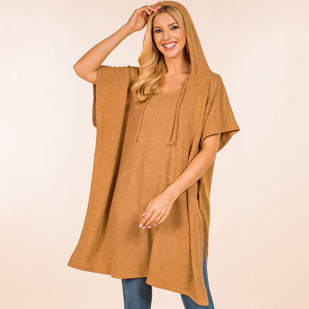 Уютное худи-пончо TRUEDAMES, коричневый
Уютное худи-пончо TRUEDAMES, коричневый