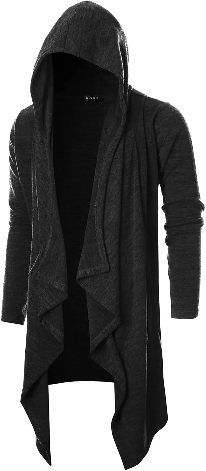 GIVON мужской худи кардиган с капюшоном и карманами
GIVON мужской худи кардиган с капюшоном и карманами