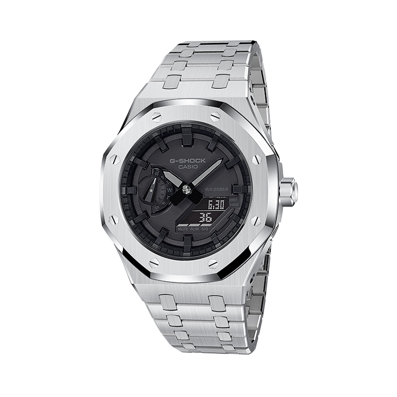 Unisex Custom Collection Watch CASIO, ga-2100-1a1 modified-farmhouse oak серебряный steel band
Unisex Custom Collection Watch CASIO, ga-2100-1a1 modified-farmhouse oak серебряный steel band