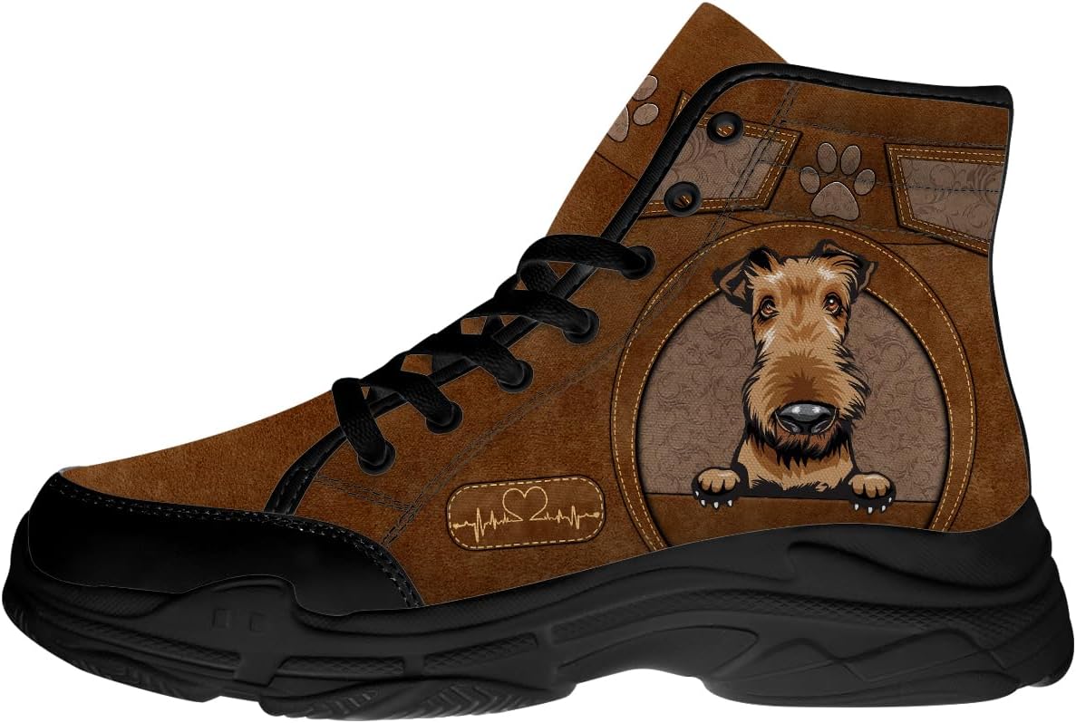 Кроссовки на высокой платформе с принтом собак для мужчин и женщин, обувь на шнуровке из хлопка, подарки для нее и для него Generic, Airedale Terrier
Кроссовки на высокой платформе с принтом собак для мужчин и женщин, обувь на шнуровке из хлопка, подарки для нее и для него Generic, Airedale Terrier