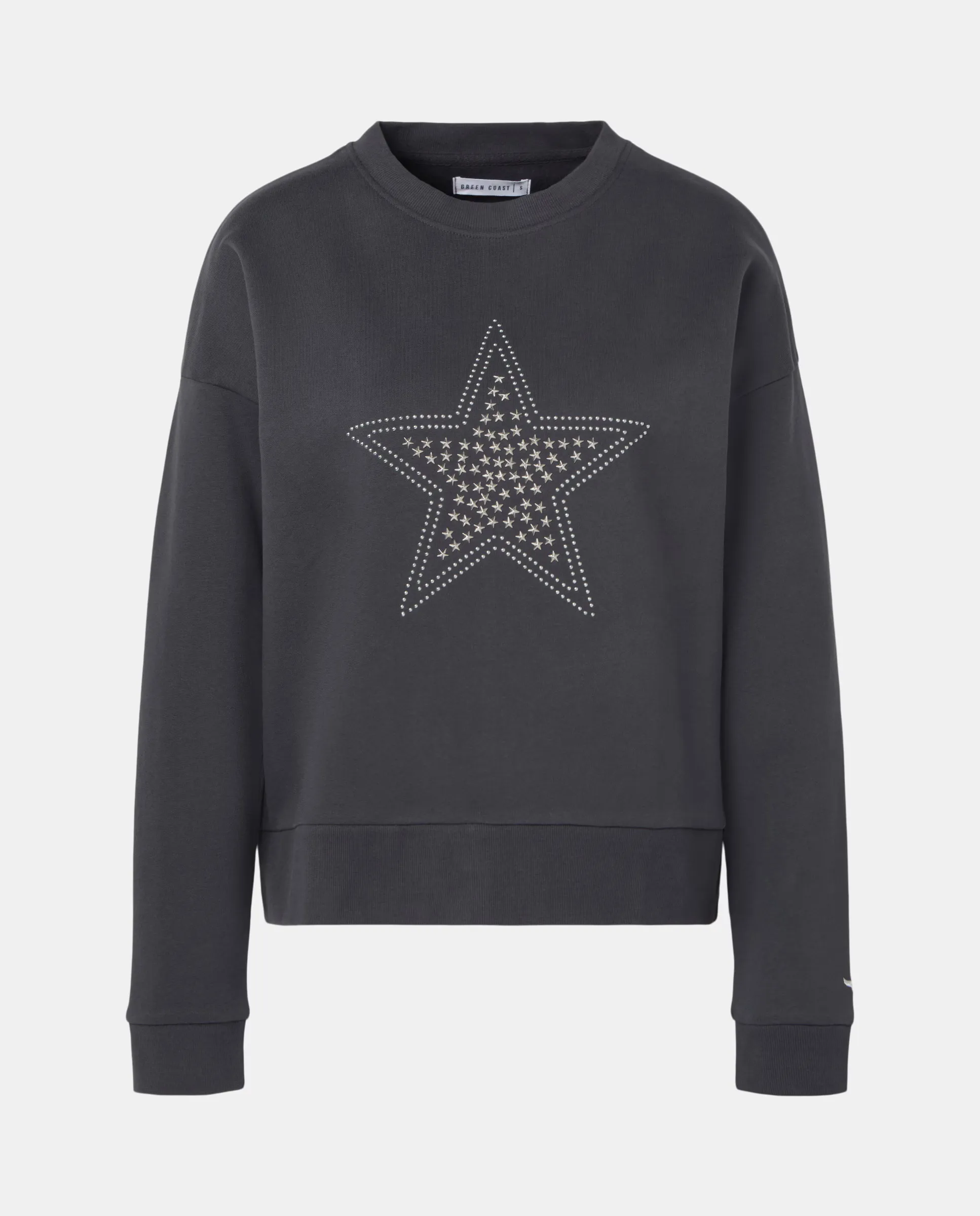Женский свитшот с круглым вырезом и звездами Green Coast, черный
Женский свитшот с круглым вырезом и звездами Green Coast, черный