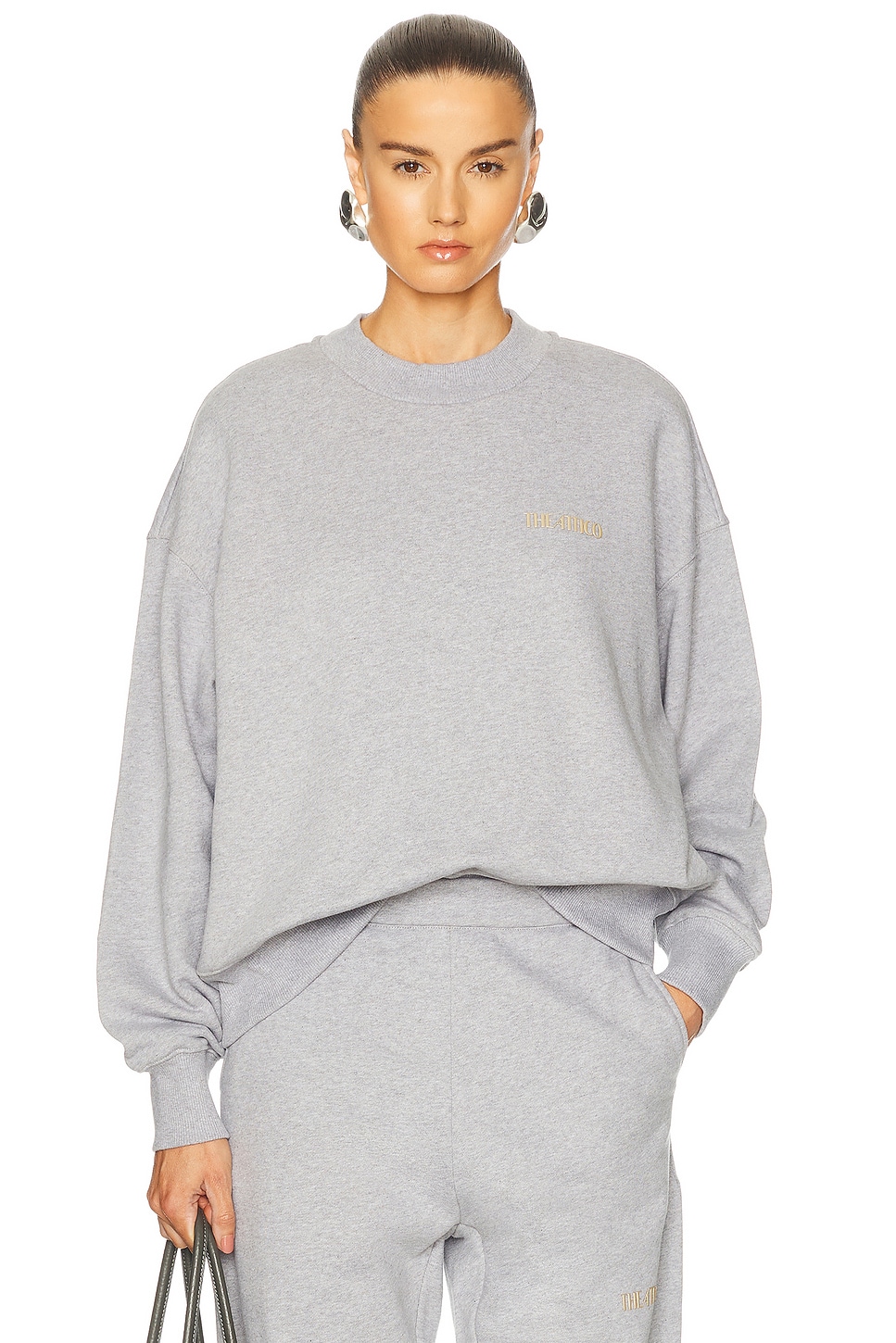 Свитшот The Attico, Melange Grey & Beige
Свитшот The Attico, Melange Grey & Beige