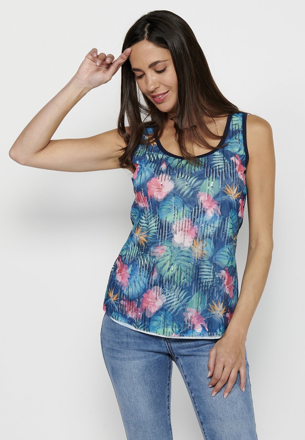 Топ Koroshi, темно-синий
Топ Koroshi, темно-синий