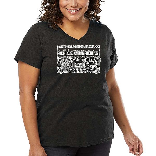 Футболка с V-вырезом и принтом Women's plus size word art - greatest rap hits of the 1980's La Pop Art, Grey, Серый, Футболка с V-вырезом и принтом Women's plus size word art - greatest rap hits of the 1980's La Pop Art, Grey
Футболка с V-вырезом и принтом Women's plus size word art - greatest rap hits of the 1980's La Pop Art, Grey, Серый, Футболка с V-вырезом и принтом Women's plus size word art - greatest rap hits of the 1980's La Pop Art, Grey
