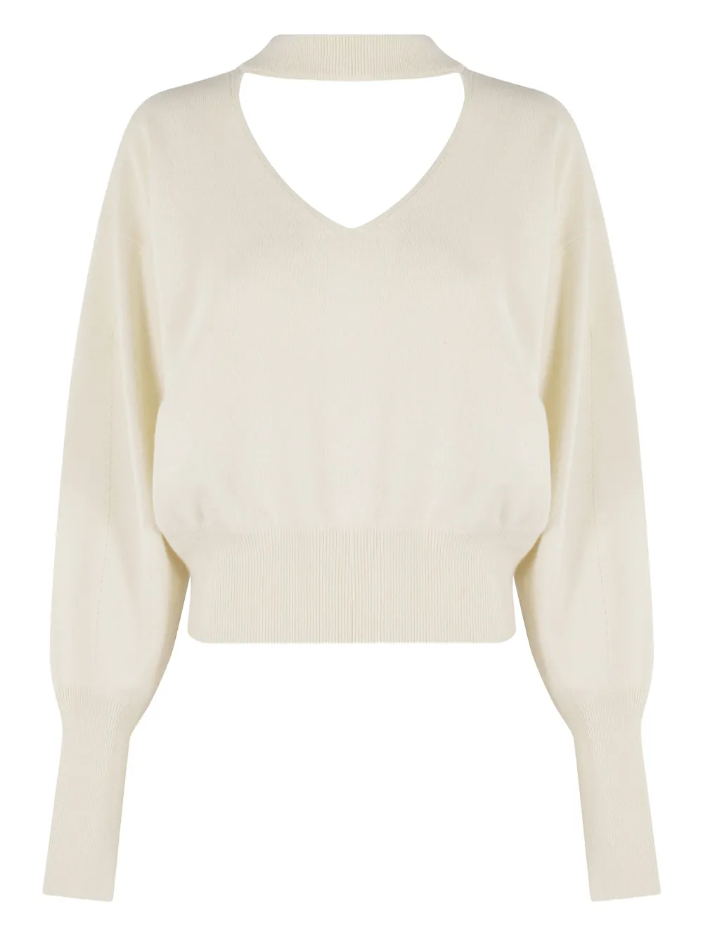 Свитер с вырезом-замочной скважиной и длинными рукавами Federica Tosi, белый
Свитер с вырезом-замочной скважиной и длинными рукавами Federica Tosi, белый