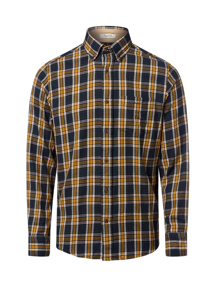 Темно-синяя желтая рубашка Gant
Темно-синяя желтая рубашка Gant