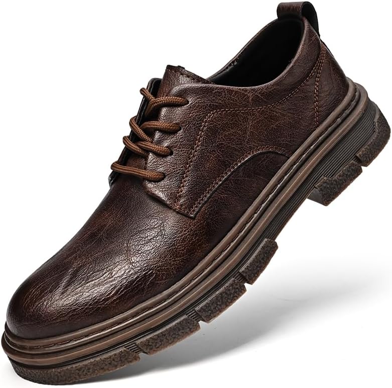 Повседневные мужские ретро-кожаные туфли, модный британский стиль, противоскользящие, размер 39-44 Sfwarmart, коричневый
Повседневные мужские ретро-кожаные туфли, модный британский стиль, противоскользящие, размер 39-44 Sfwarmart, коричневый