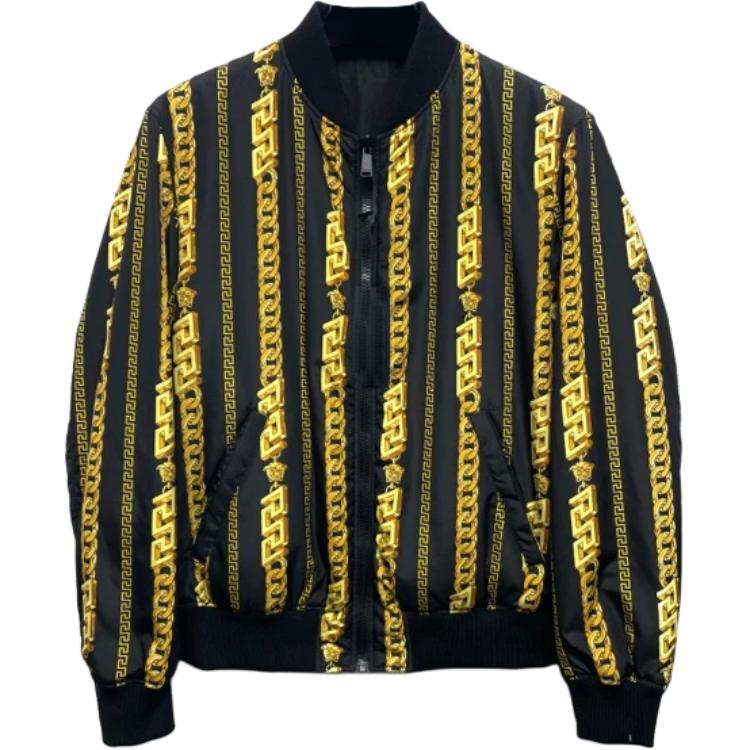 VERSACE Пуховик мужской черный с бейсбольным воротником умеренный реверсивный
VERSACE Пуховик мужской черный с бейсбольным воротником умеренный реверсивный