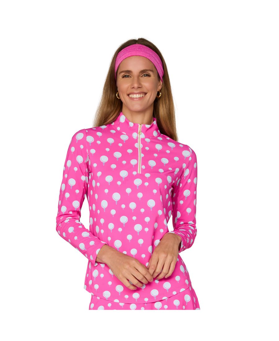 Топ с длинными рукавами и воротником-стойкой от G Lifestyle G Lifestyle Clothing, Tee it up pink
Топ с длинными рукавами и воротником-стойкой от G Lifestyle G Lifestyle Clothing, Tee it up pink