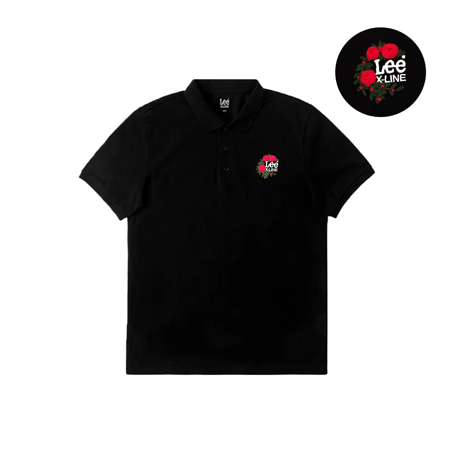 Lee Мужская черная поло
Lee Мужская черная поло