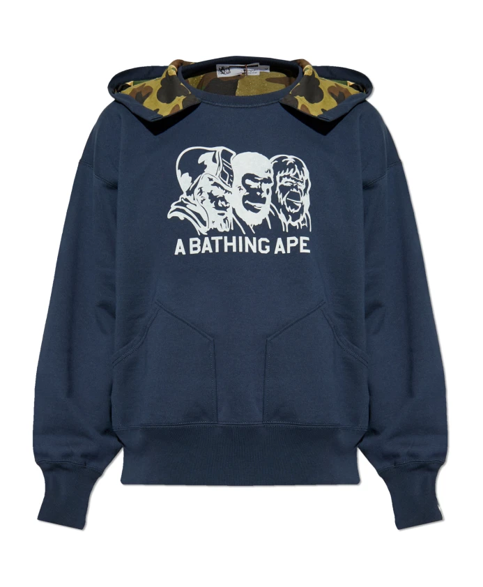 Худи с логотипом A Bathing Ape, синий
Худи с логотипом A Bathing Ape, синий